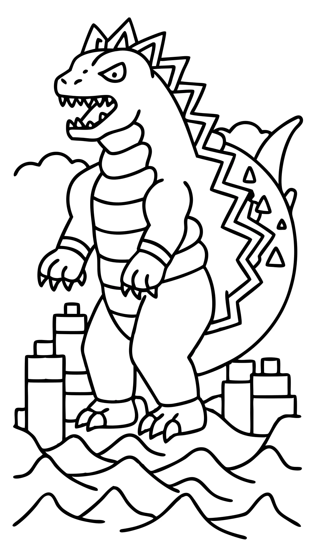 godzilla coloring pages 2019